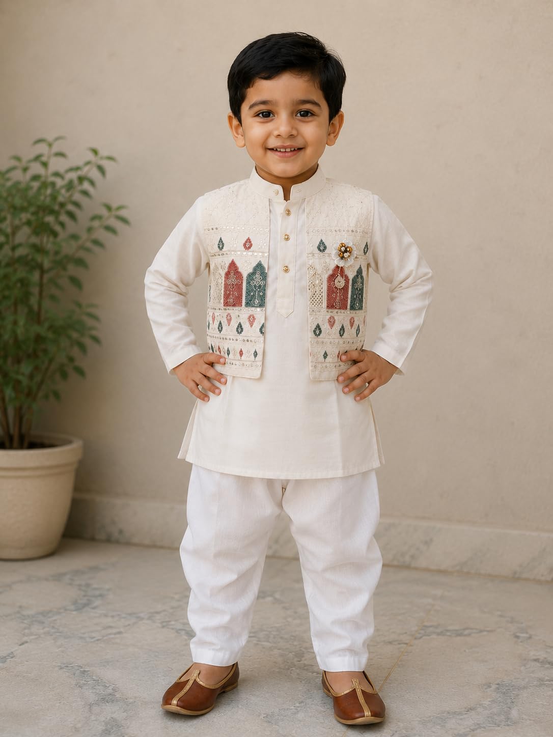 Festive Embroidered Kurtas for Boys