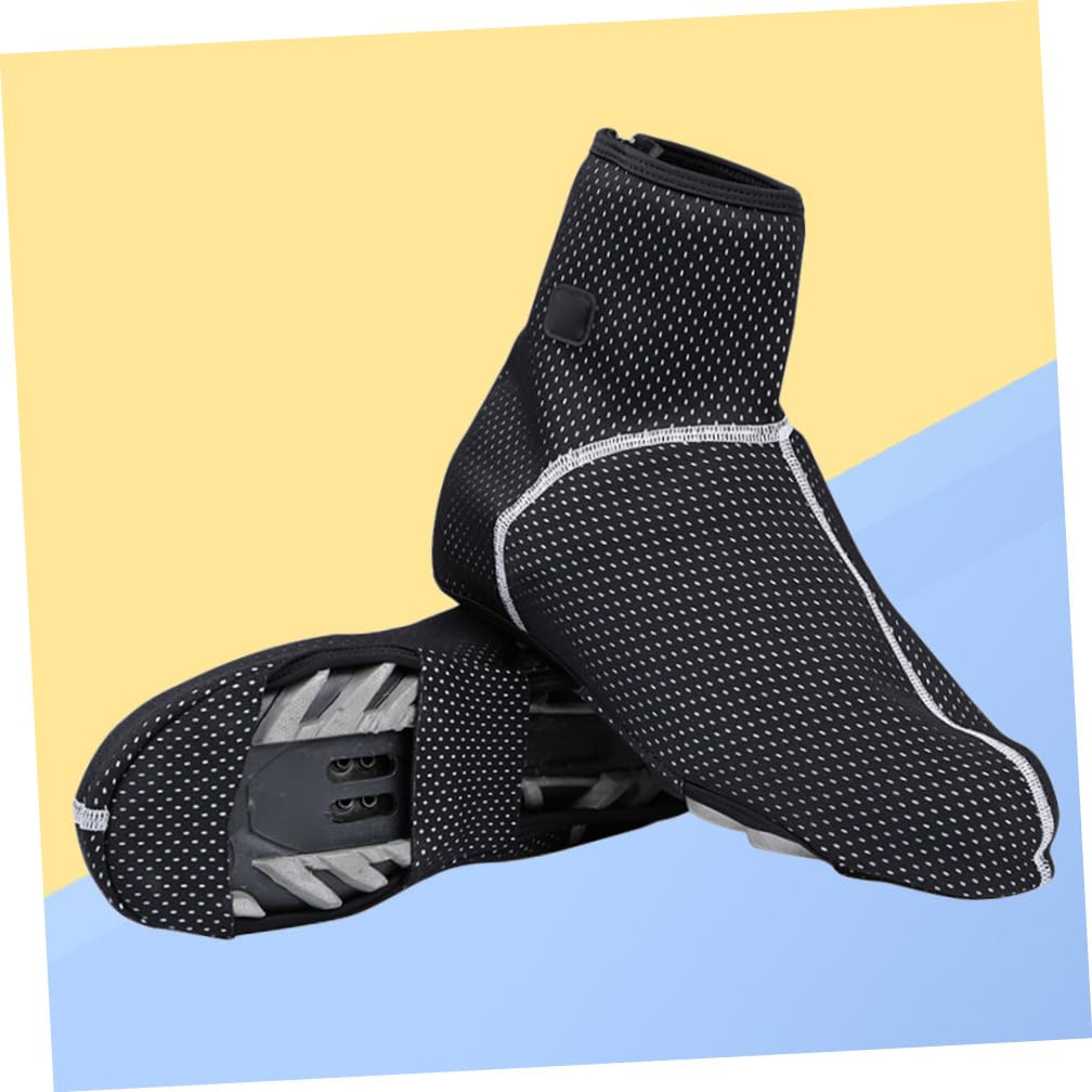 Sosoport Boots Botas 1 Par Cubrebotas De Otoño e Invierno Cubiertas De Zapatos De Lana Cubiertas De Zapatos Calientes s Exterior Zapatillas De Ciclismo A Prueba De Viento