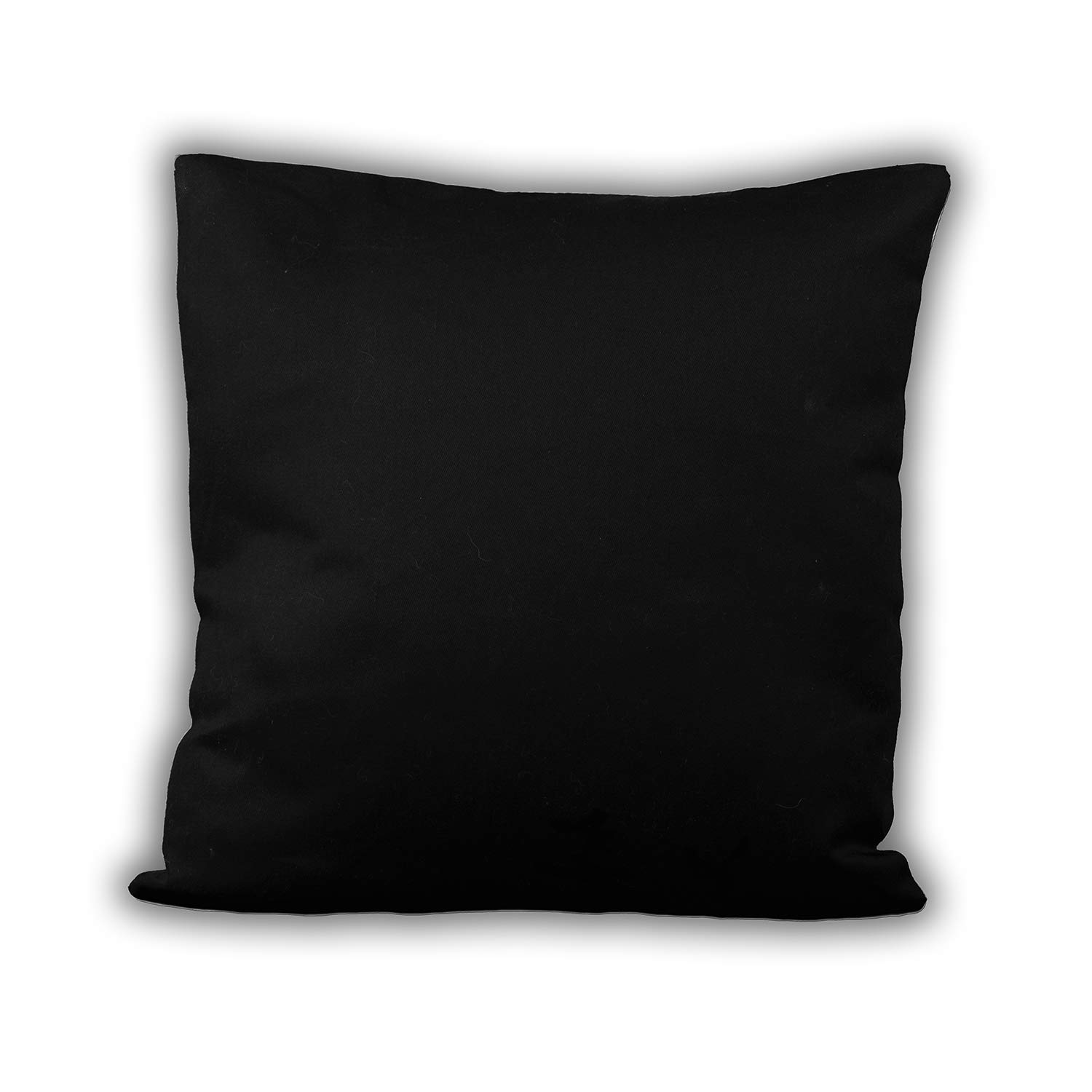 LOOXIS Personalisiertes Kissen mit Foto & Text Bedruckt, selbst gestalten – 40x40 cm, farbige Rückseite, Leinenhaptik – Geschenkidee Männer, Frauen, Jahrestag, Geburtstag, Einzug – Schwarz