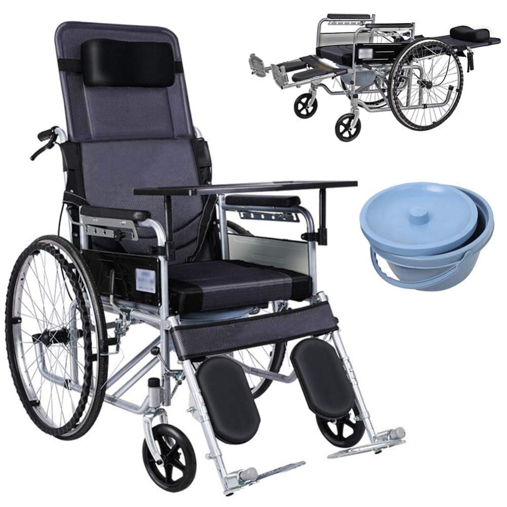 Reclining,super Lightweight, Aluminium Frame, Folding, Manual Self Propelled, with 24 In Quick Release Sports Wheels and 46cm Seat