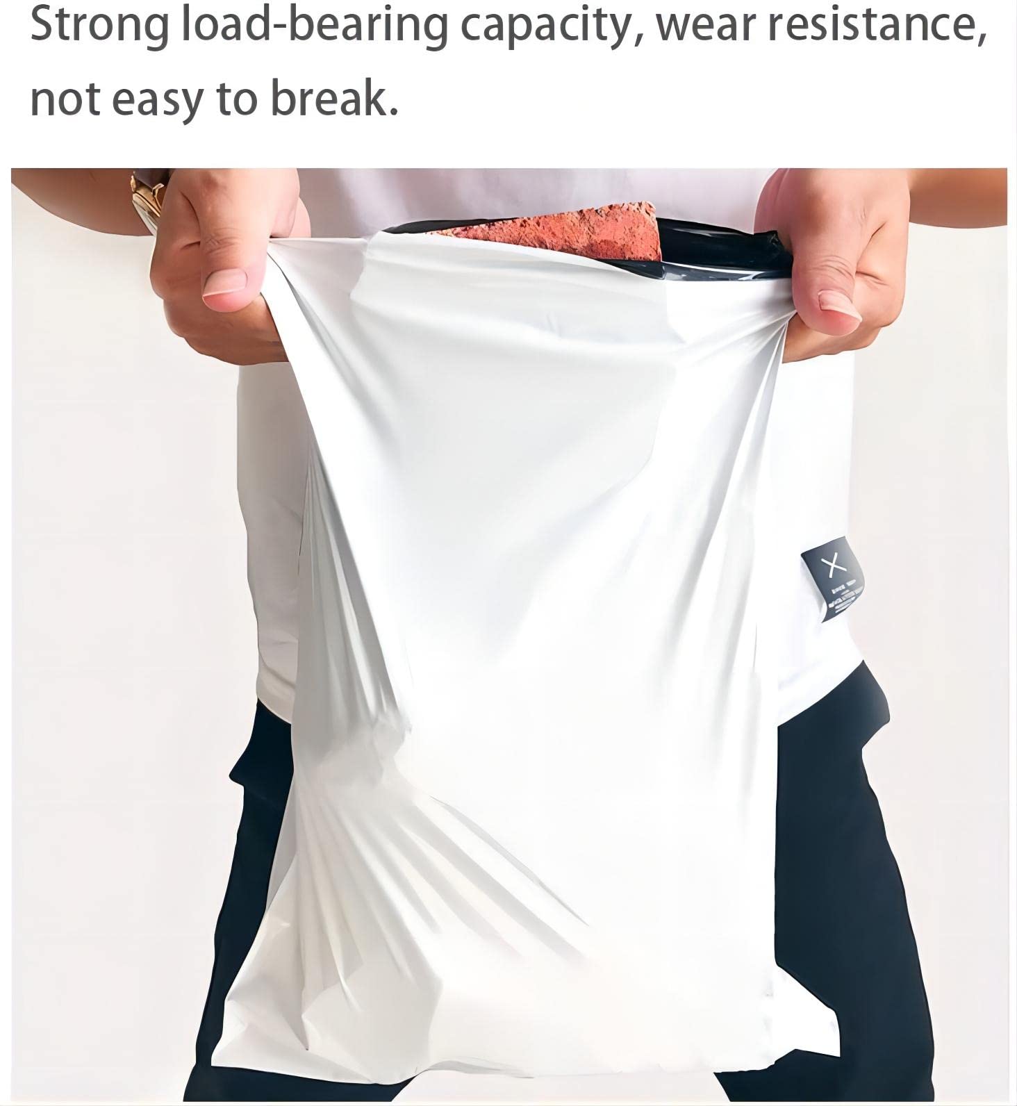 100 Sacchetti Spedizione In PE - 25x35 Cm, Chiusura Ermetica, Impermeabili, Bianchi - Foto 7