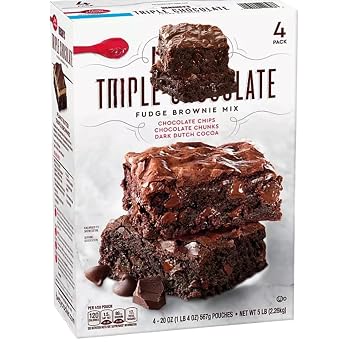 Chocolate Fudge Brownie Mix, 20 oz, 4 Pack 1 Pack