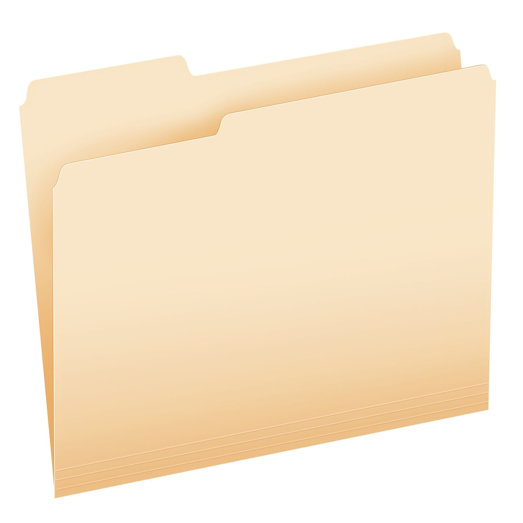 PendaflexEssentials File Folders, Letter Size, 2/5 Cut, Manila, 100 per Box (752 2/5RE)