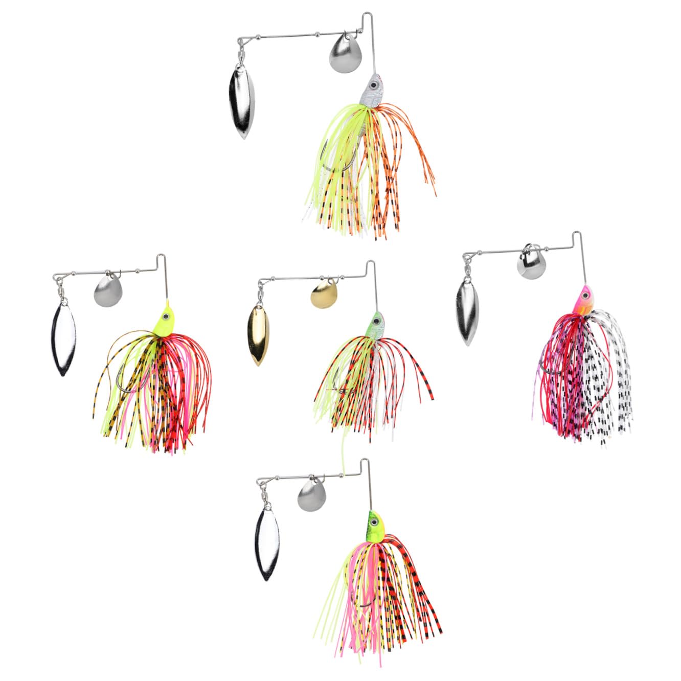 Mipcase 15pièces Leurres De Artificiels Bearded Lure Appâts Universels pour Eau Douce Et