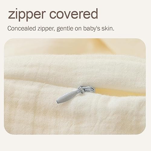 Miniatura 9 de Funda de almohada de lactancia, muselina de algodón, funda extraíble para almohadas de lactancia, paquete de 2 fundas de almohada, almohada de