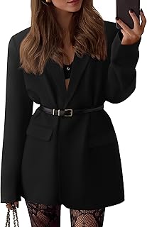 BTFBM Blazers for Women 2026 Spring Business Casual Clothes Open Front Oversized Winter Coats Work Office Suit Jackets OEKO-TEX STANDARD 100