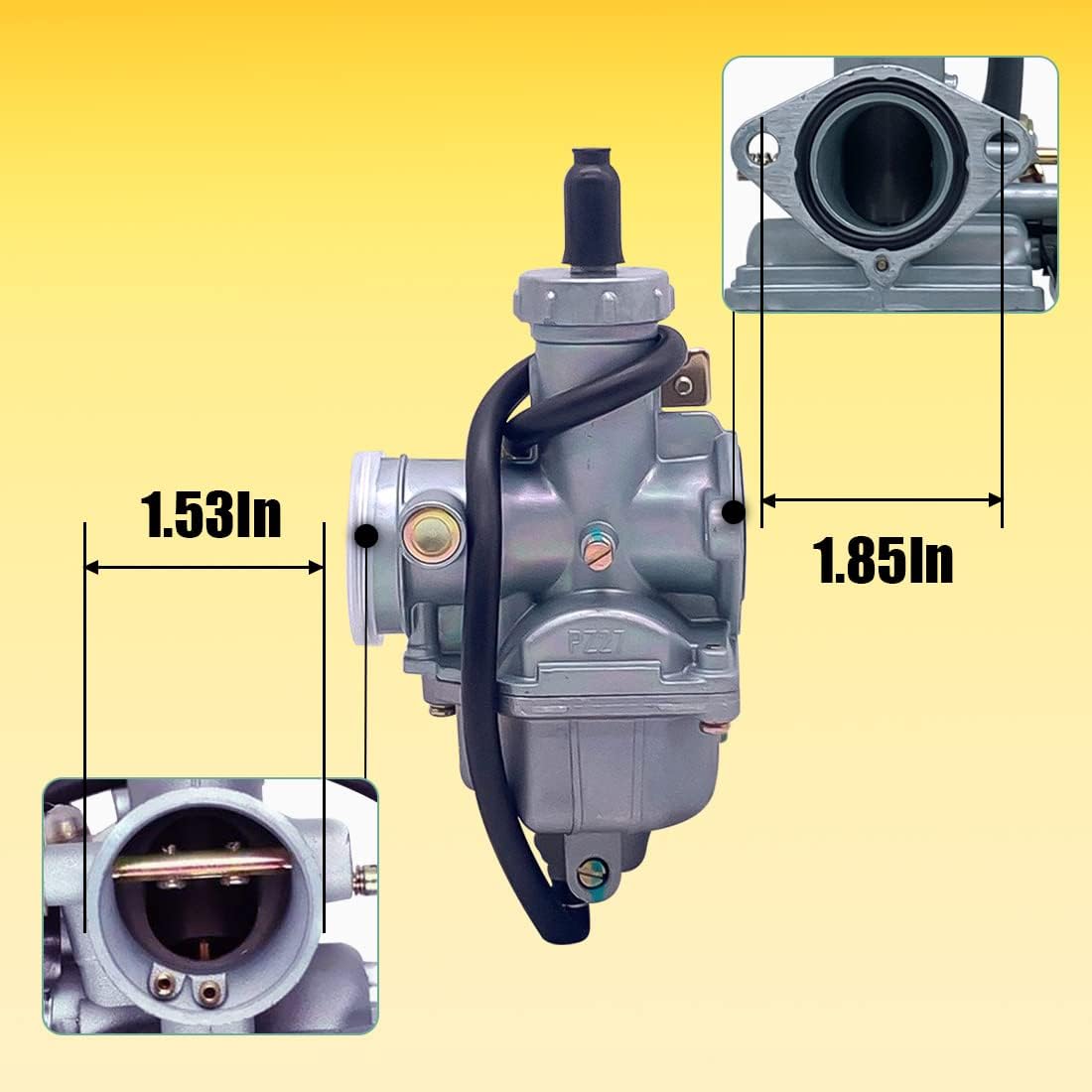 Carburetor Carb With Throttle Cable Compatible with Honda ATV Fourtrax 200 TRX200SX TRX200 TRX200D 4 Wheeler Quad 1984