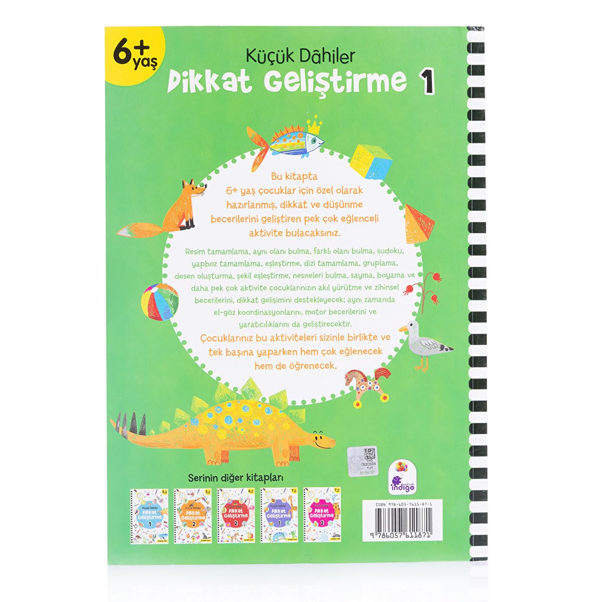 Küçük Dahiler Dikkat Geliştirme 1 (6+ Yaş): Pedagog Onaylı