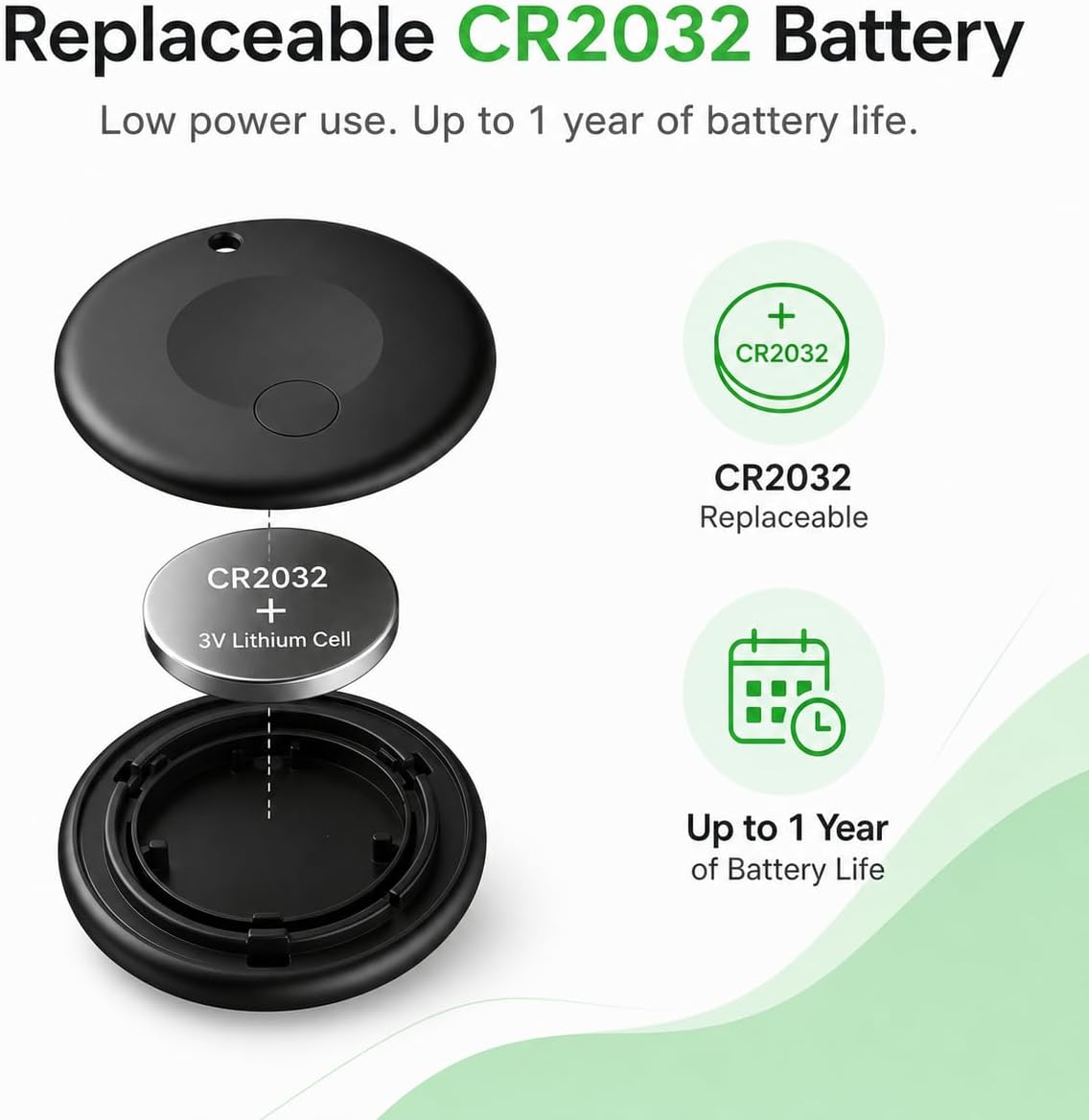GPS Tracker for Cats, Cat Collar with Tracker for Android Users – No Monthly Fee, Google Find Hub Cat GPS Tracker Collar, IP67 Waterproof, Replaceable Battery Lasts 1 Year