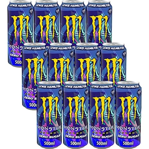 Monster Energy Lewis Hamilton ZERO 500ml PMP (Pack of 12) Cover