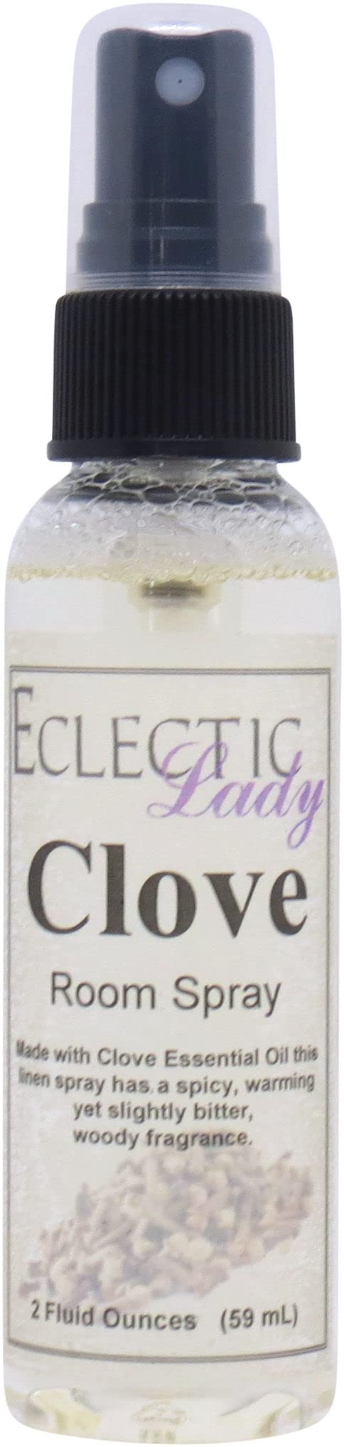 Clove Room Spray, 2 Ounces, No Artificial Colors, Parabens, or Preservatives - Fragrant Aromatic Room Mist For Home, Room, Office, Made With Essential