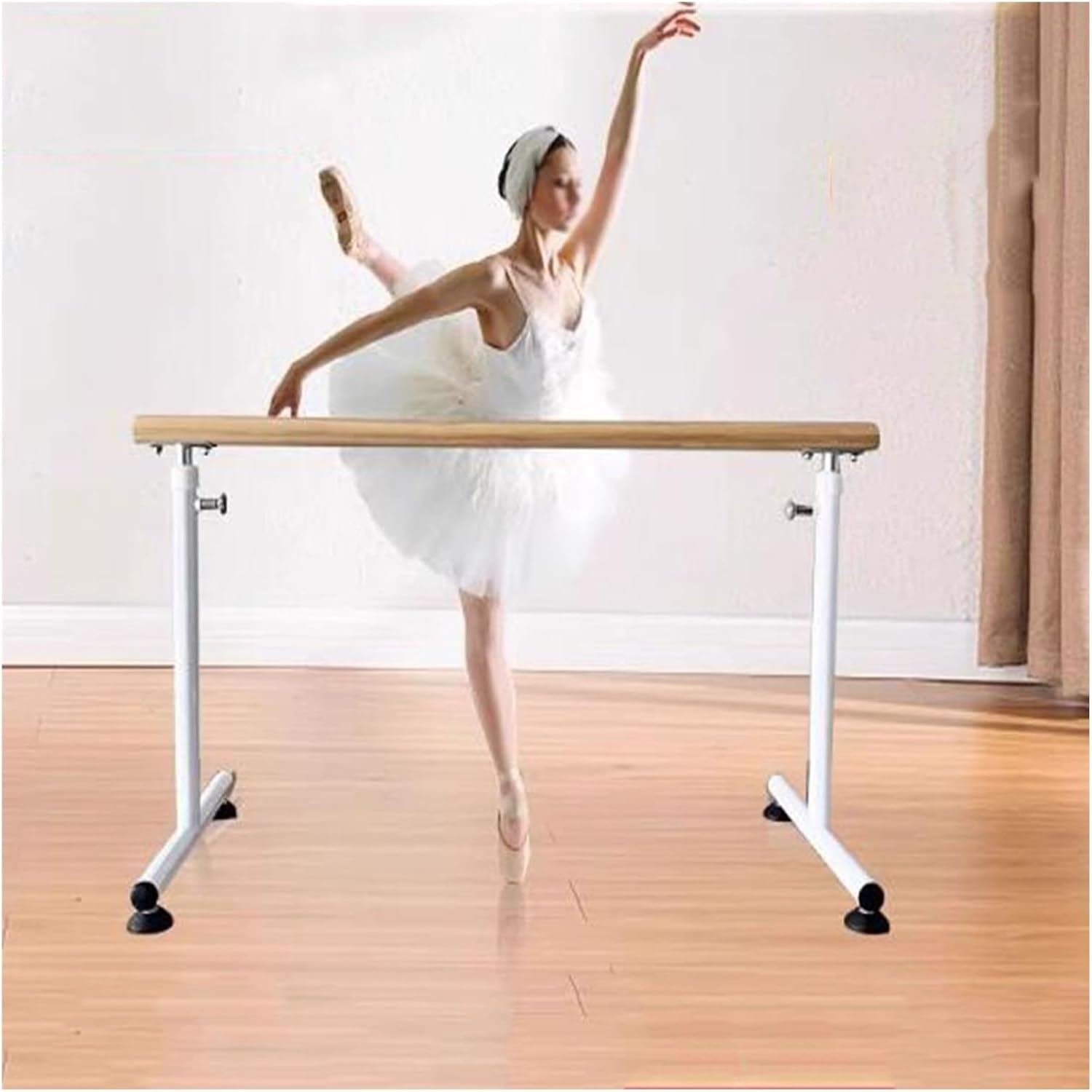 Adjustable Portable Ballet Barre 80-120cm | Non-Slip Dance Bar for Home Workout | Fitness Stretching Equipment for Ballet Practice & Dance Training