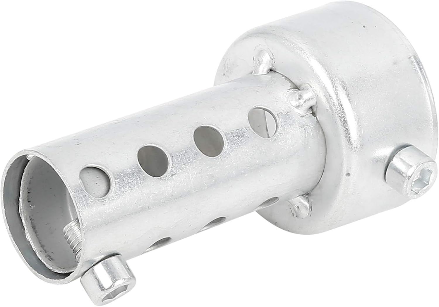 F FIERCE CYCLE 42mm Universal Motorcycle Exhaust Muffler Insert Baffle Can Removable Silver Tone