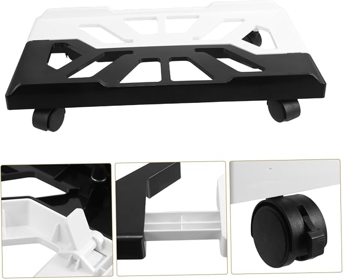 Soporte móvil ajustable para torre CPU con ruedas miniatura 9