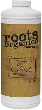 Roots Organics Trinity, Organic Plant & Rhizosphere Growth Enhancer, 25-.1-1 NPK, Quart