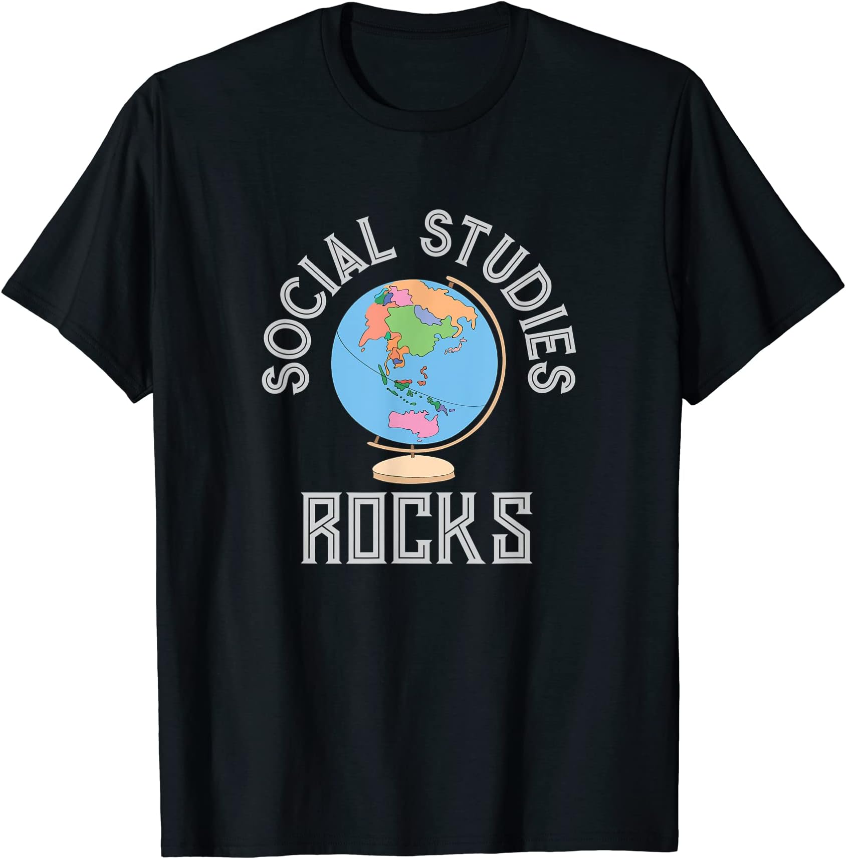 Gem Virtual DesignsSocial Studies Rocks Earth Globe Tee Shirt T-Shirt