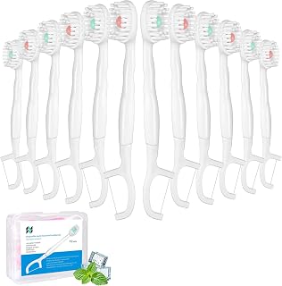 Einmalzahnbürsten 5in1, 12 Stück mit Zahnpasta