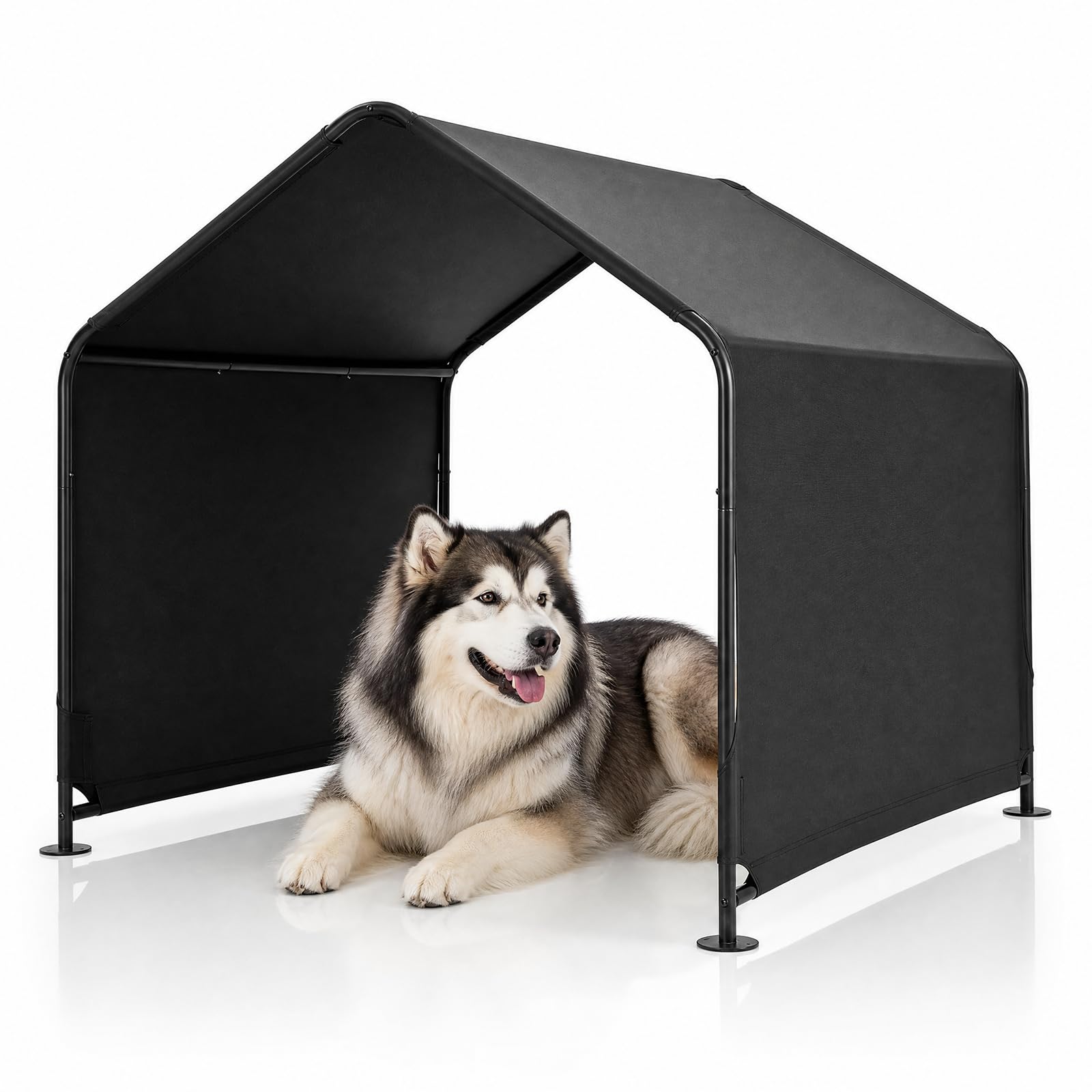 Maxmass Dog Shade Shelter, Portable Outdoor Dog Tent (Black)