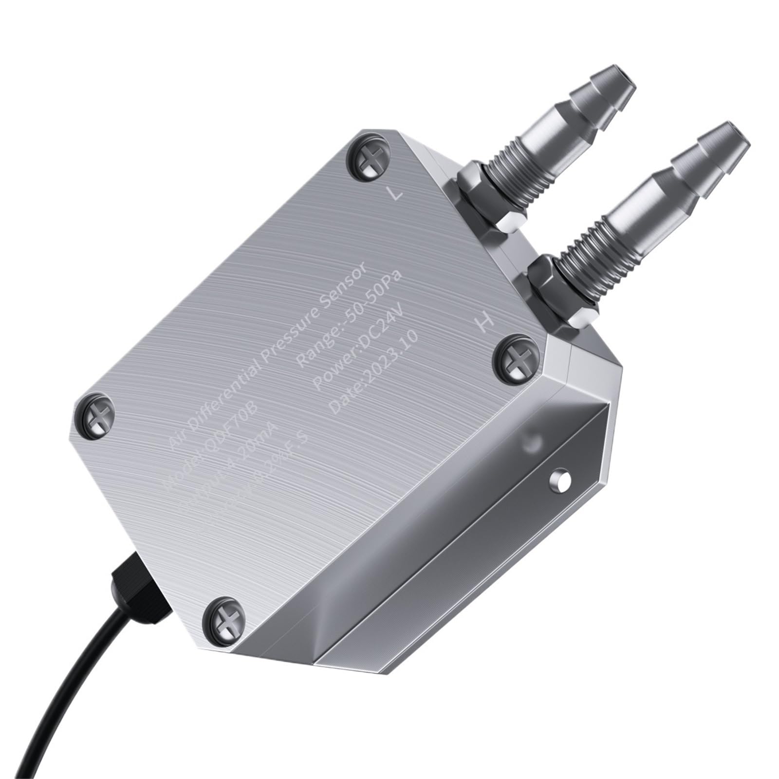 Transmetteur de pression différentielle 4-20mA 0-10V 0-5V RS485, capteur de pression différentielle, transducteur 0-100pa 0-200pa 0-500pa(Output RS485,-2-2Kpa)