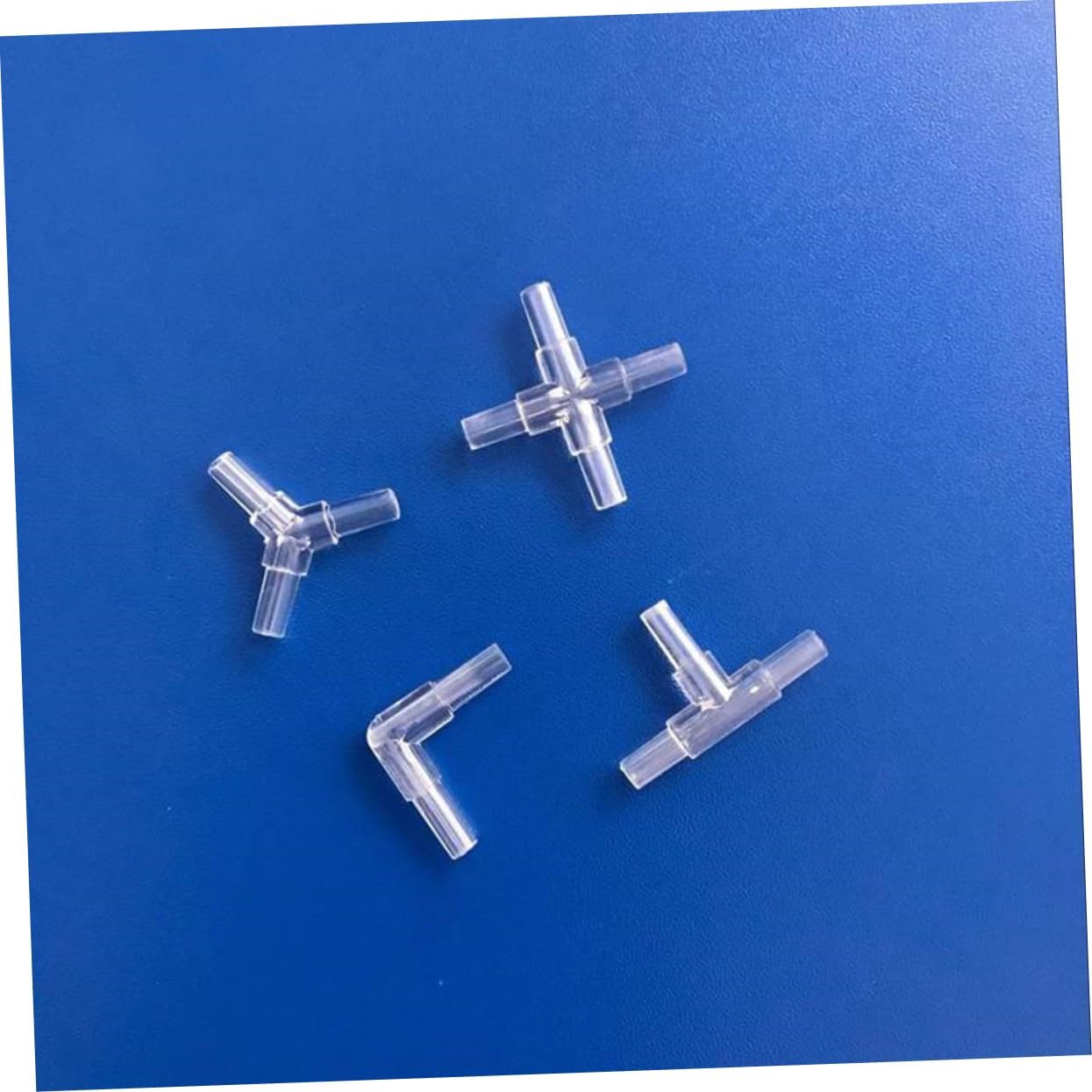 9pcs Fish Tank Air Pump Accessory Stainless Steel Distributor with One Head Crystal Three Head and Flexible Hoses for Optimal Oxygen Control Aquariums