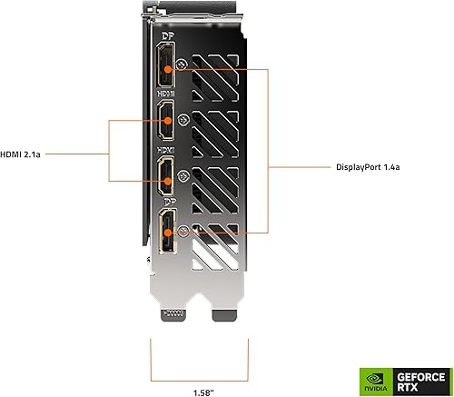 Miniatura 9 de GIGABYTE - Tarjeta gráfica GeForce RTX 4060 Eagle OC 8G, 3 ventiladores WINDFORCE, 8 GB 128 bits GDDR6, tarjeta de video GV-N4060EAGLE OC-8GD