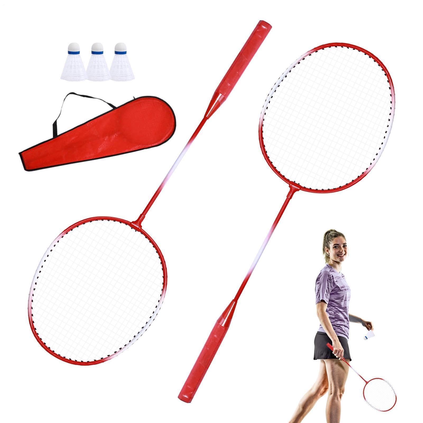 Racchetta da Badminton, Set di Racchette da Badminton | Set di racchette da portatili per 2 giocatori - Set da per interni, attrezzatura sportiva per adulti, adolescenti