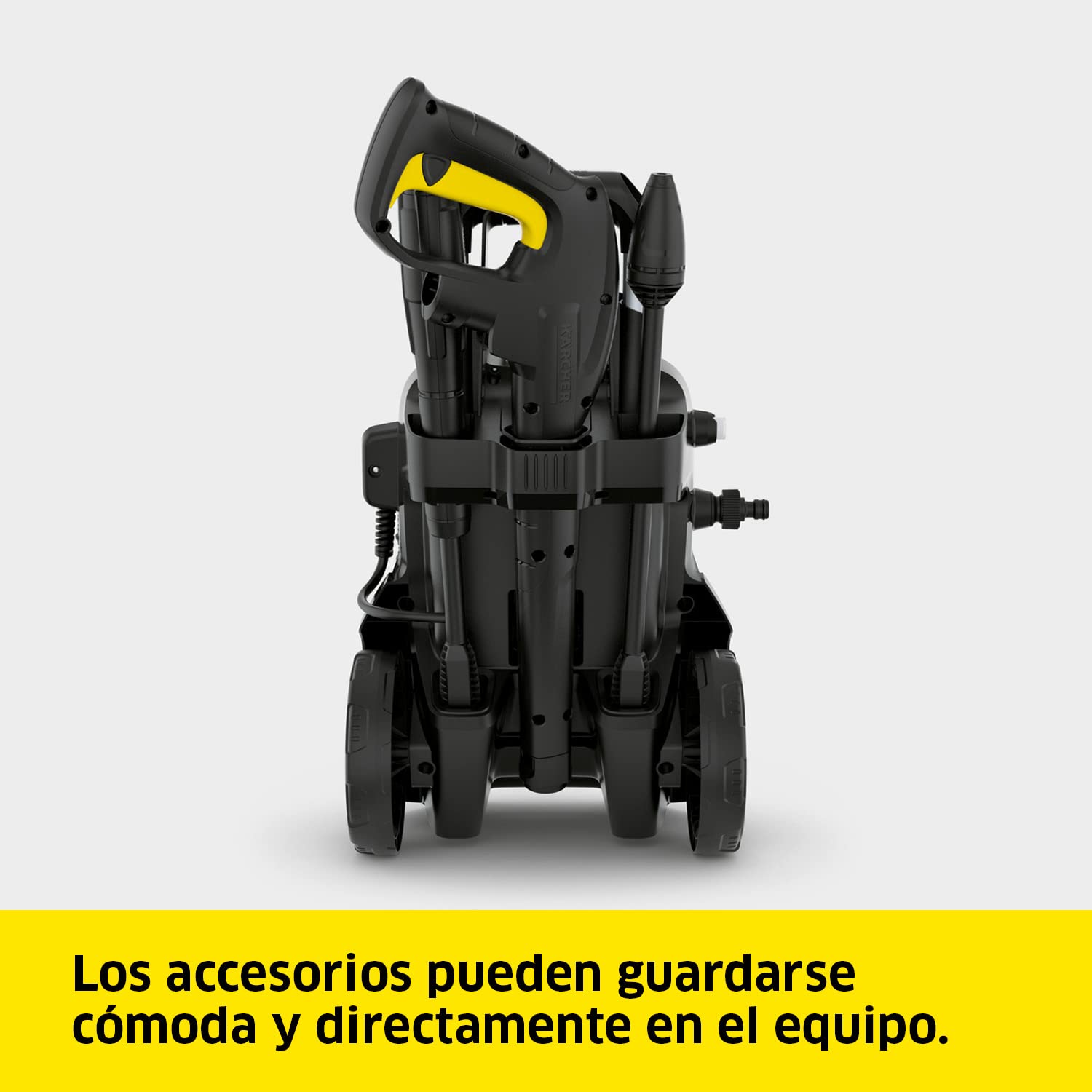 Kärcher Hidrolimpiadora K 4 Compact Home, Presión: máx. 130 Bar, Caudal: 420 l/h, Rendimiento: 30 m²/h, Filtro de Agua, Peso: 11 kg, con Limpiadora de Superficie T 5, Detergente de Piedra y Fachadas