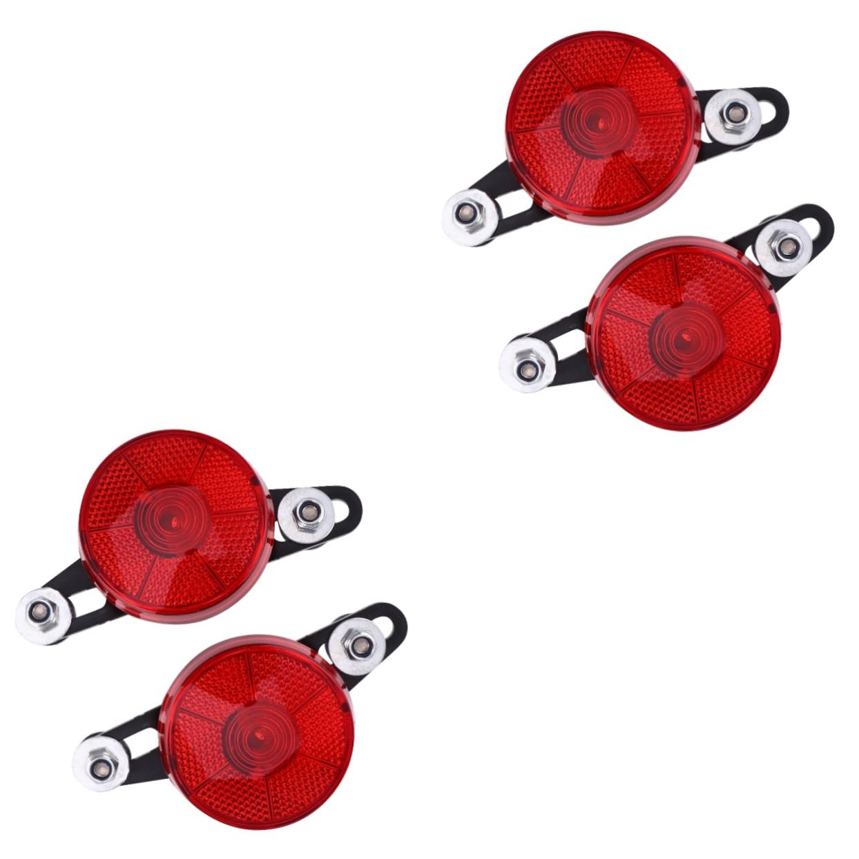 BESPORTBLE 2sets Cycling Light Rear Shelf Taillight Led Brake Light Signal Lamp for Bicycle Universal Bikes 2pcs*2