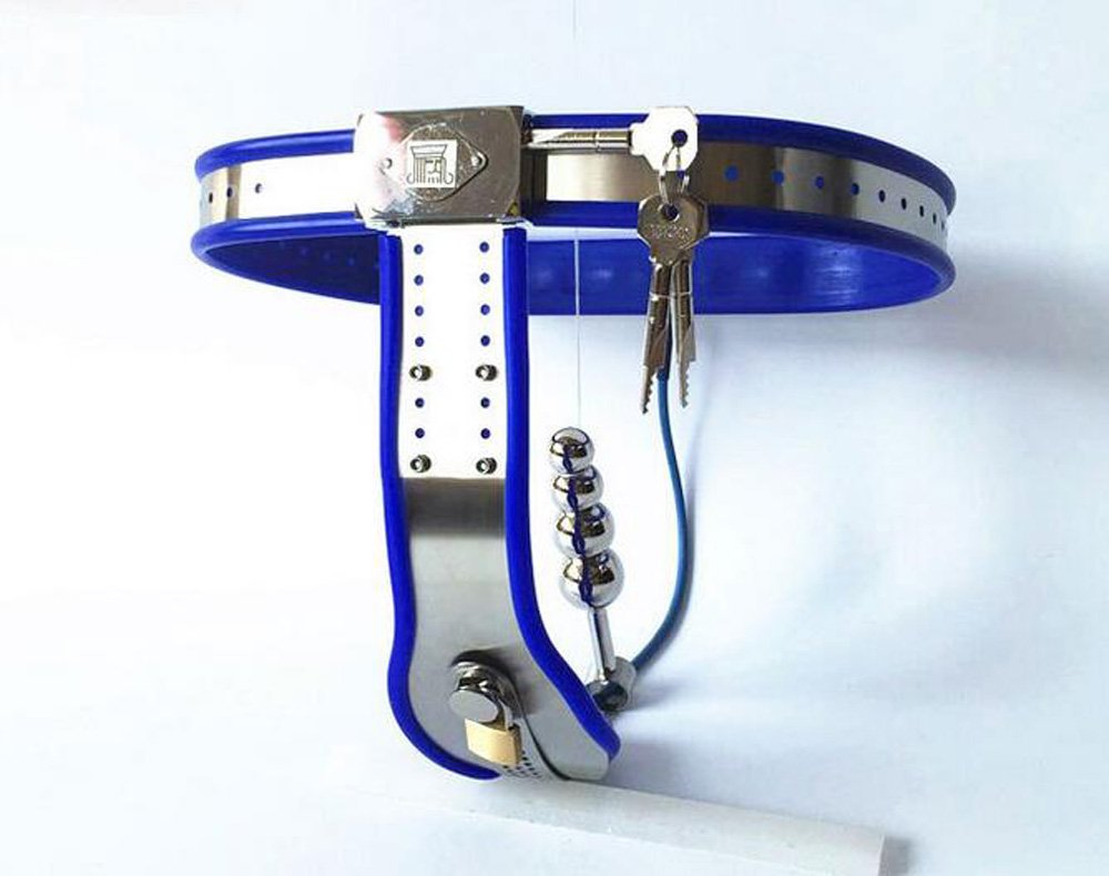 貞操帯　熟女 Amazon | 貞操帯パンツ女性大人のおもちゃ女貞操ベルト束縛具本当のステンレス鋼の 貞操具T型ピス 貞潔 大便をする貞操ロック配 肛門陰道プラグ  調整可能なサイズ 大人のゲームSM拘束具SCM-0020 (ブルー) | SMGaosky | SM