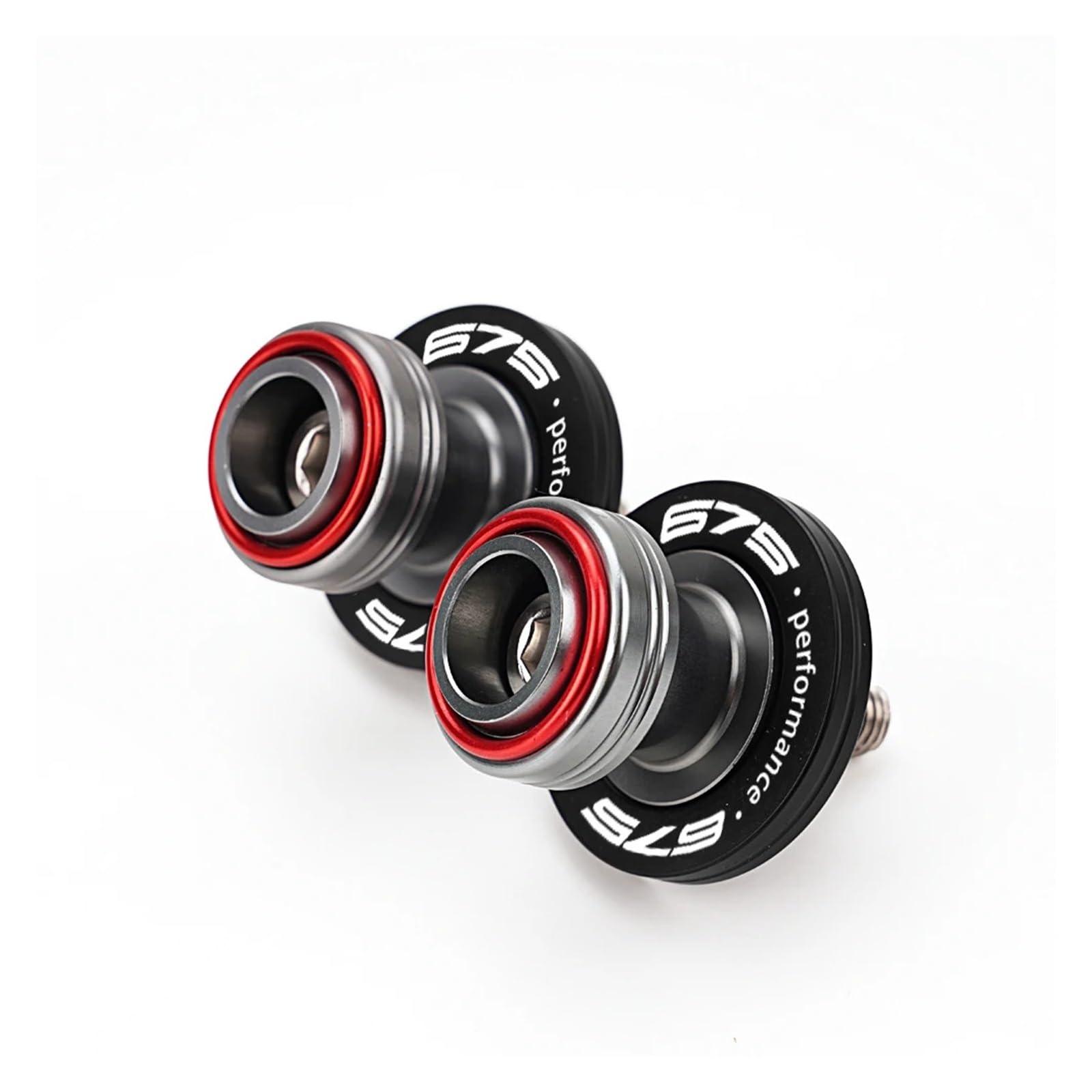 Ghjvfdcvds A-Red Motorcycle Rear Stand Swing Arm Spool Sliders For Cfmoto 675Nk 675Sr-R 675Sr 675Ss Swingarm Spools Slider Stand Screws Tire Valve Caps(A-Red)