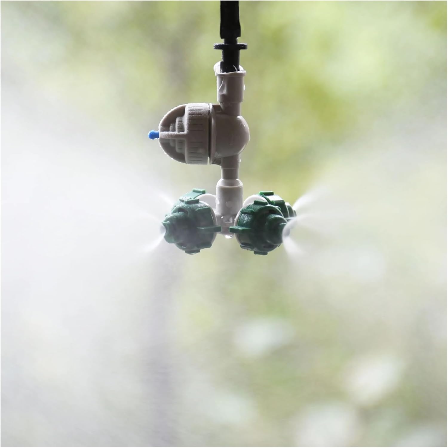 Greenhouse Hanging Anti Drip Misting Nozzle Cross Fog Nozzle Atomizing Fog Water to Drip Irrigation 1set