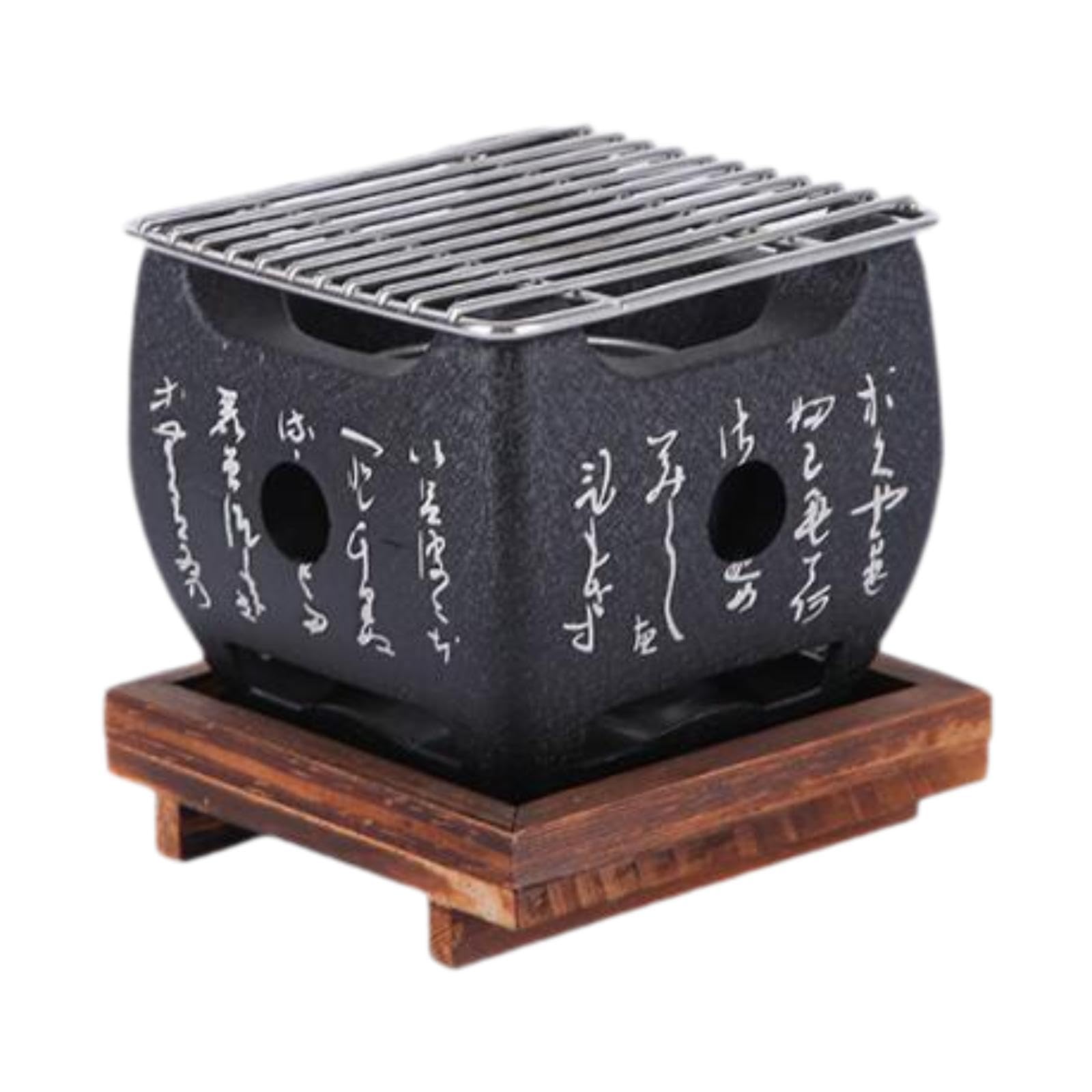 Barbecue japonais portable pour griller à table sans encombrement grâce au foyer charbon compact
