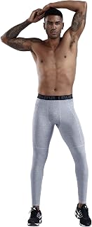 OWLKAY Mens Compression Pants Spring Summer Solid Color Simplicity Training Pants Mens Fitness Outdoor Pants Mens Stretch Daily Wear and Tear