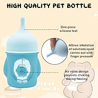Vista 3 de Biberón de alimentación para mascotas, biberones de alimentación de animales, botellas para lactancia, perros y gatos, botella de alimentación