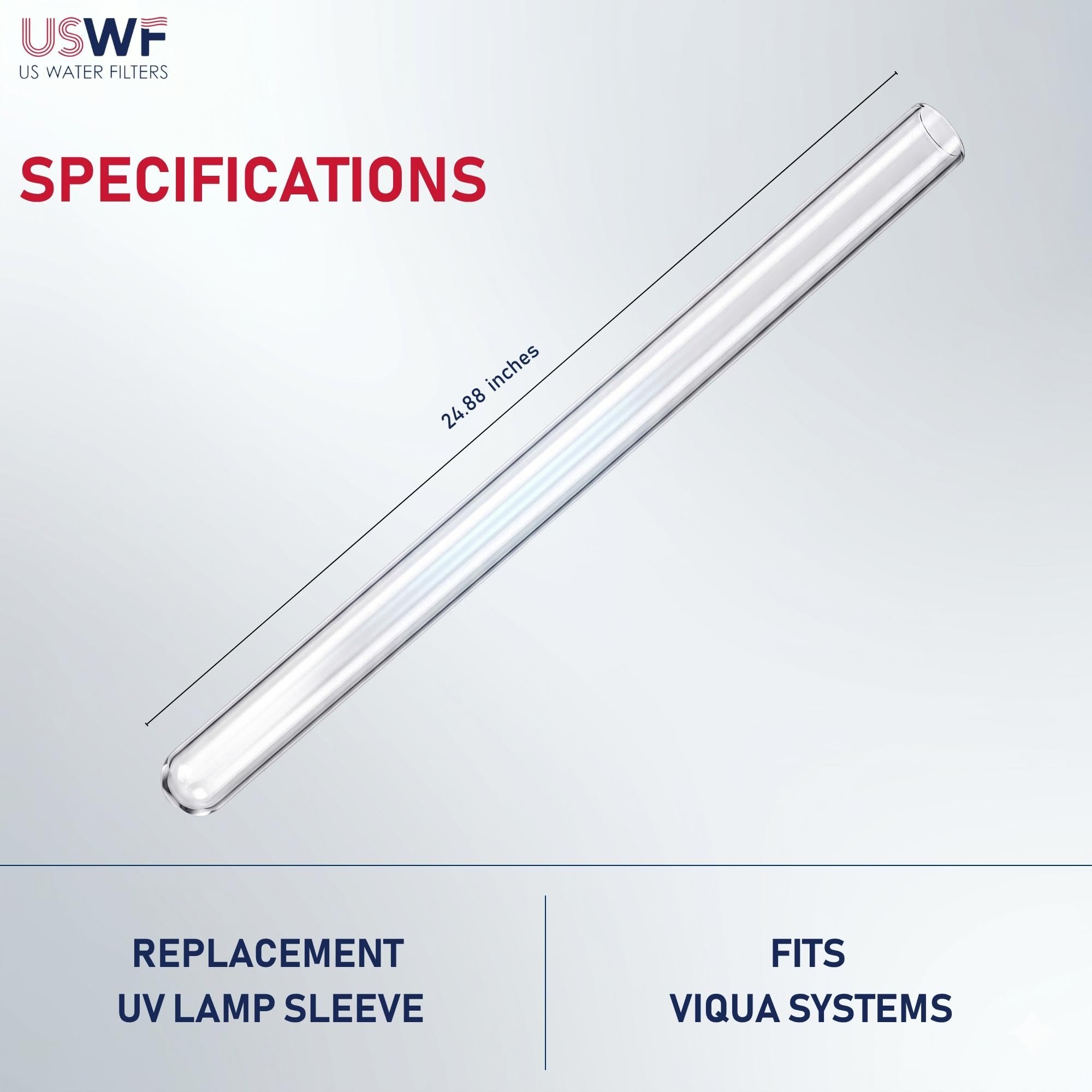Lámpara UV | Repuesto para VIQUA 602806 | Compatible con los sistemas UV VIQUA E/E+/E4/E4+/E4-V, Pro 7 y UVMax 28 Series