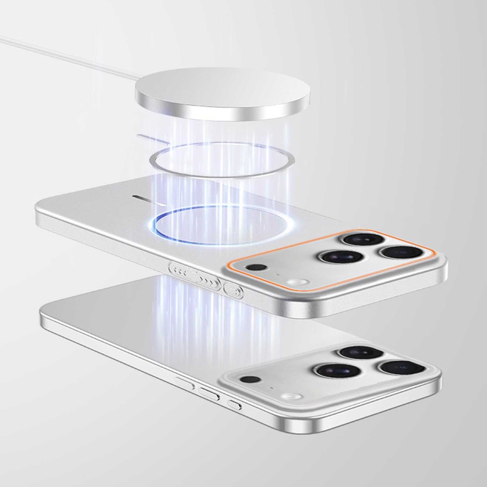 Magnetisch Hülle für iPhone 17 Pro Max/17 Pro/17 Air/17, Dünne Gefrostet rutschfeste Schutzhülle Unterstützt Drahtlose Aufladung Handyhülle,Schwarz,17 Pro