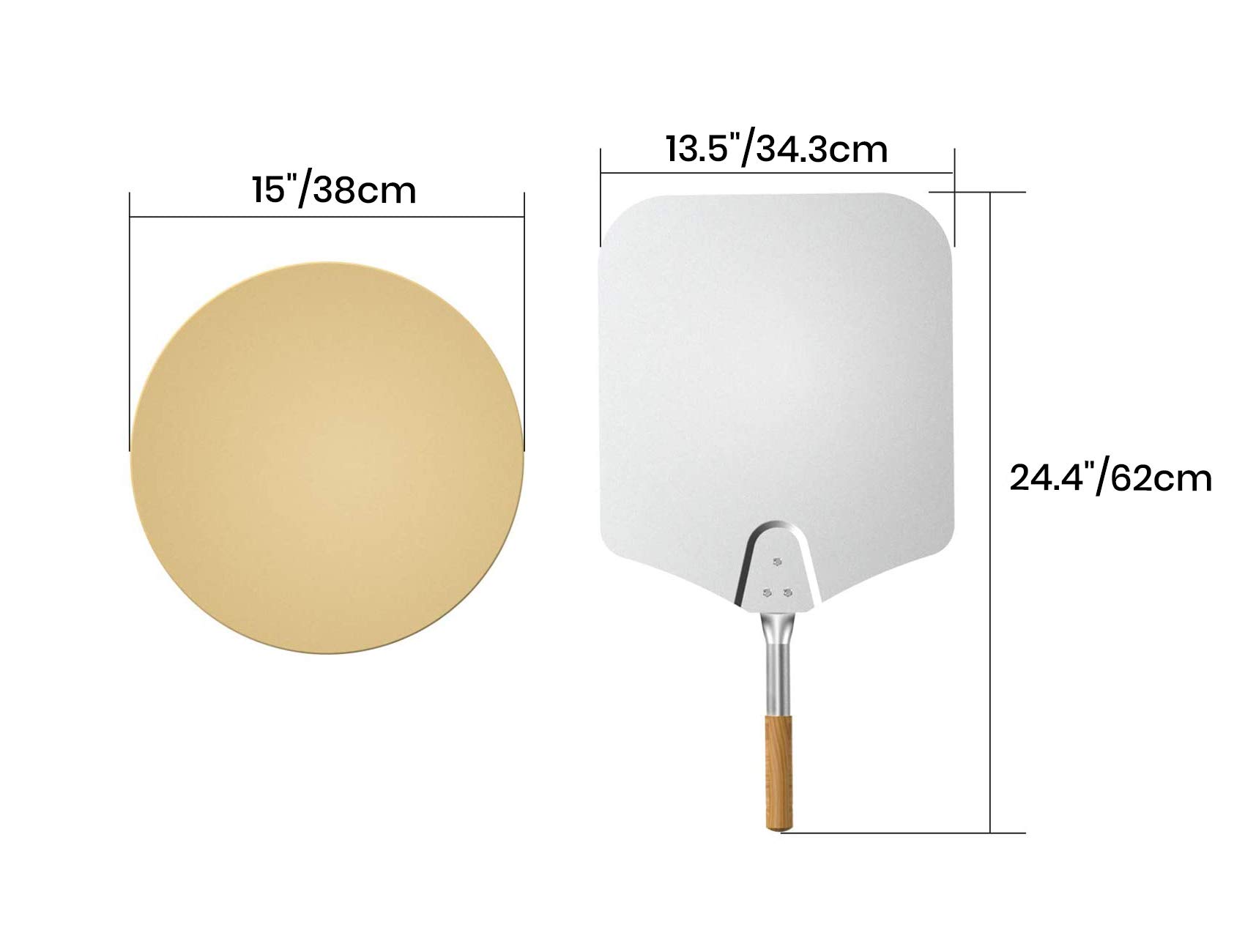 onlyfire Kit de Anillo de Pizza de Acero Inoxidable con asador, Kit de Barbacoa Multifuncional, para Asar Pollo y cocinar Pizza, se Adapta a la mayoría de Las Parrillas de Caldera de carbón de 57 cm