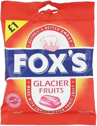 Fox's Glacier Fruits with Conxentrated Fruit Juice - Pack of 12 x 130G