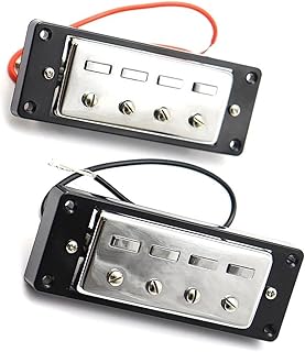 1Set Guitar Pickups Mini 4 String Bass Guitar Humbucker Pickups With Black Ring For Electric Guitar guitar pickup set