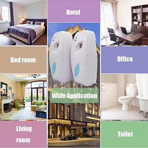 Miniatura 5 de Dispensador automático de ambientador en aerosol (paquete de 2), ambientadores automáticos para montaje en paredde pie para uso doméstico y