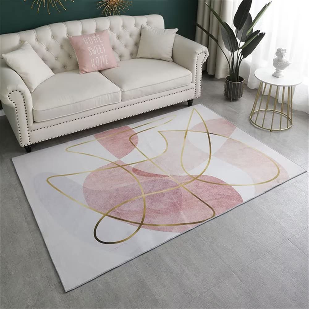 Tapis En Polyester 1 pièce, Tapis De Sol En Marbre Nordique Pour Salon, Chambre À Coucher | Mode
