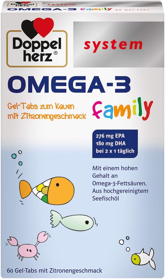 Doppelherz System Omega-3 Family, 60 pcs. Tablets