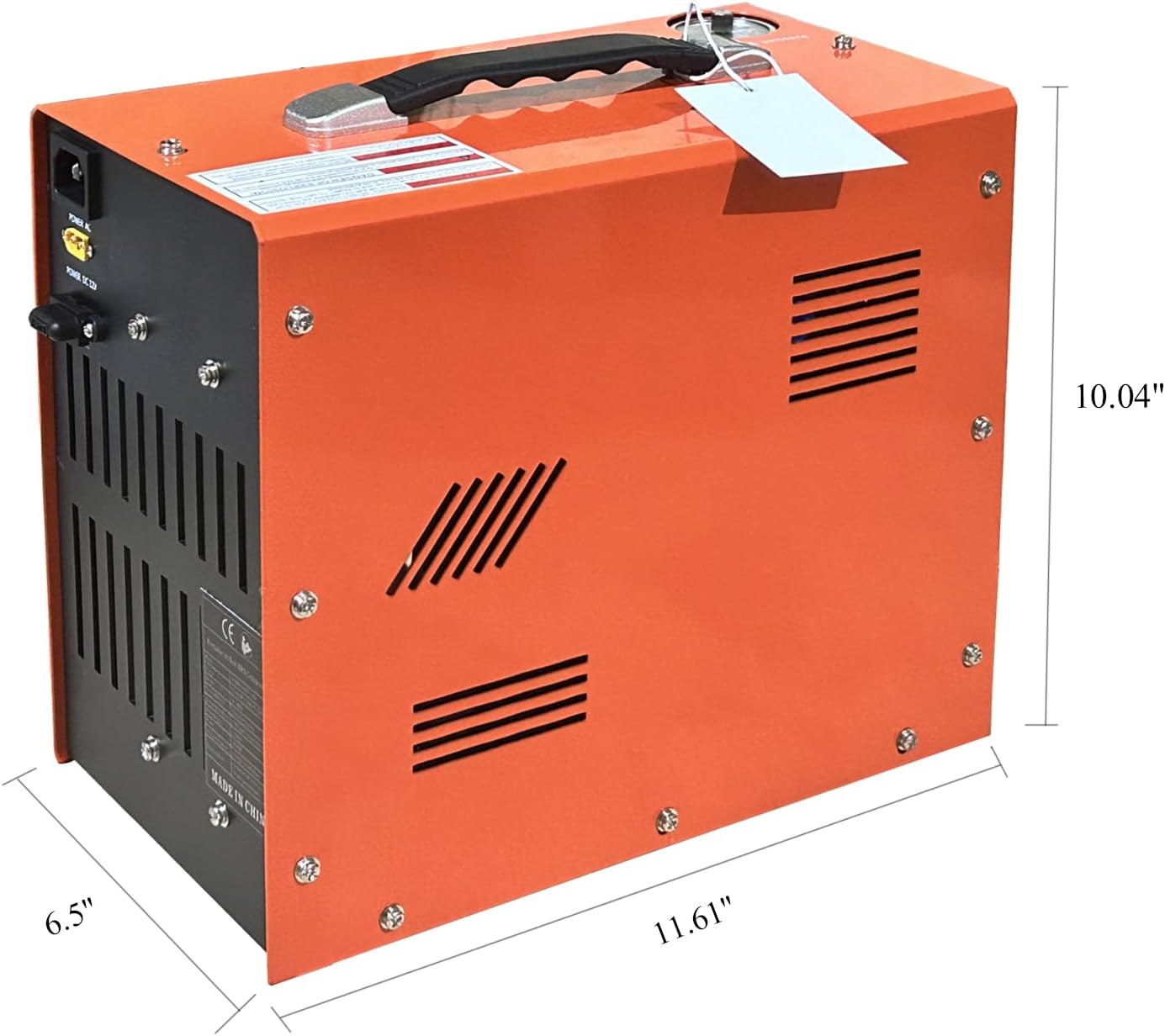PCP Air Compressor, Auto-Stop,Built-in Oil-Water Separator Esiccant, Powered by Car 12V DC or Home 110V AC,4500Psi/30Mpa/300Bar with Cooling Fan System,Paintball Air Compressor Pump