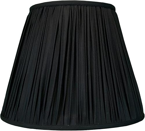 Vista 30 de Royal Designs Deep Empire - Pantalla plisada para lámpara, color beige, 9 x 18 x 14 pulgadas