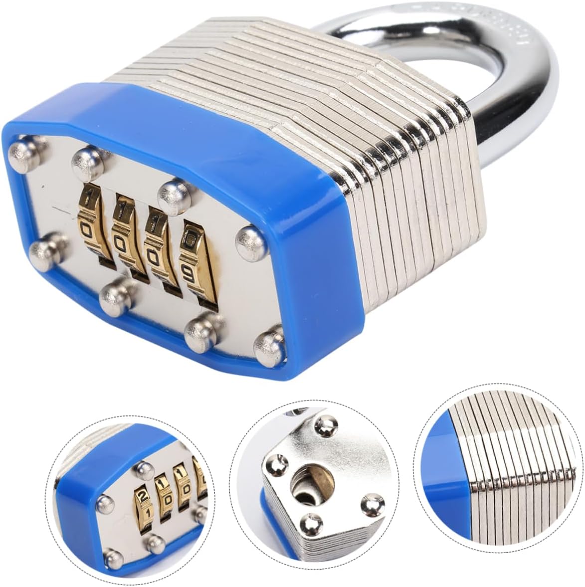 OSALADI 1pc Luggage Lock Four- Password for Secure Travel Padlock for Gym and Home Use