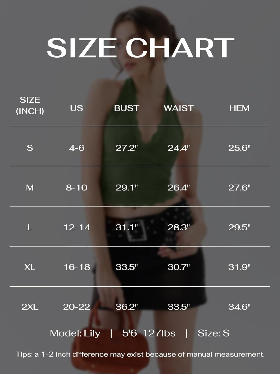 REORIA Women's V Neck Lace Halter Backless Double Lined Tank Top - Image 6