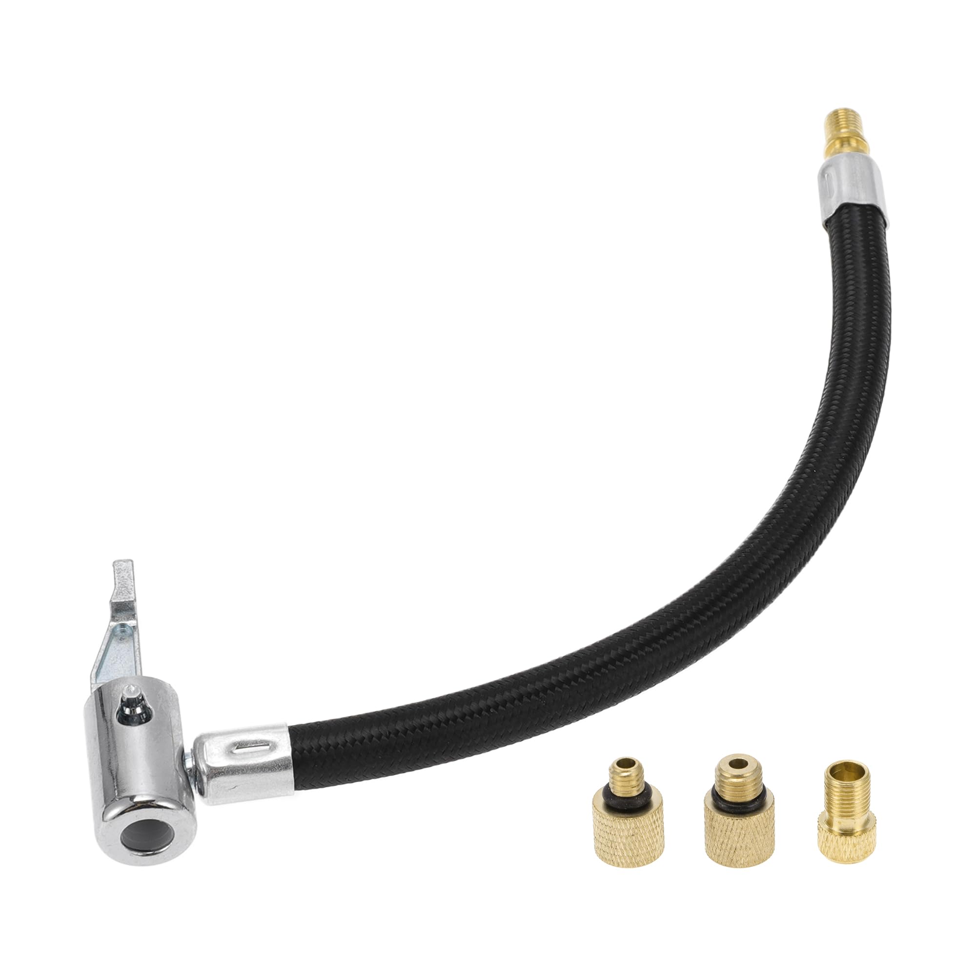 Tubo Di Prolunga Per Gonfiatore Pneumatici Da 60 Cm, Connettore M8x0.8, Per Auto, Moto, Biciclette - Gomma Nera, 1 Pezzo