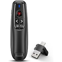 Presentation Clicker for Powerpoint Presenter Remote with Laser Pointer