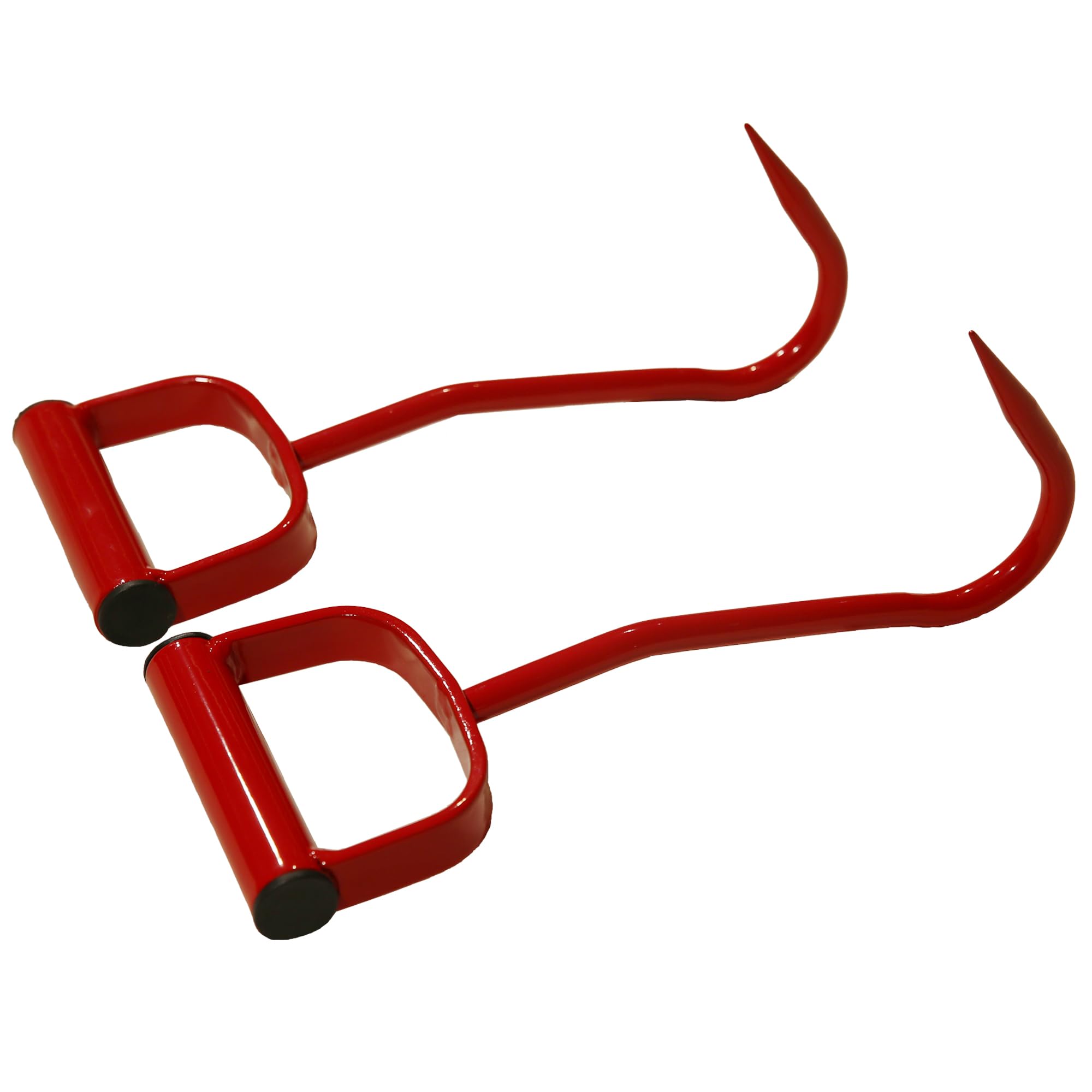Ganchos de heno rojos de 11 pulgadas 47010500 – Herramienta de movimiento de pacas resistente para caballos, alimentación de ganado, diseño de acero duradero resistente al óxido con agarre