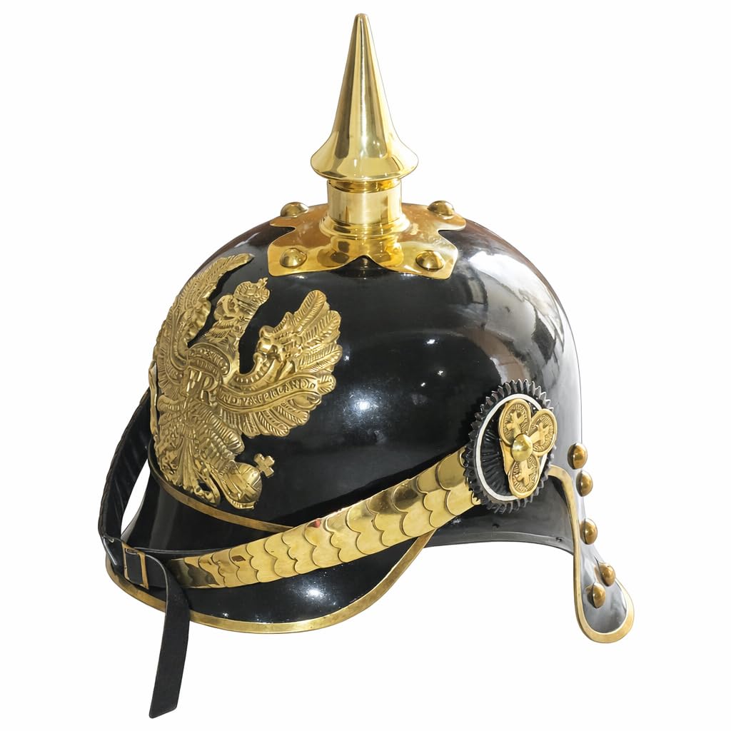 WW1 ドイツ帝国軍　ヘルメット　ピッケルハウベ　兵・下士官用 レプリカ Amazon.co.jp: 中世レプリカ第一次世界大戦&II ドイツプロイセンピケル